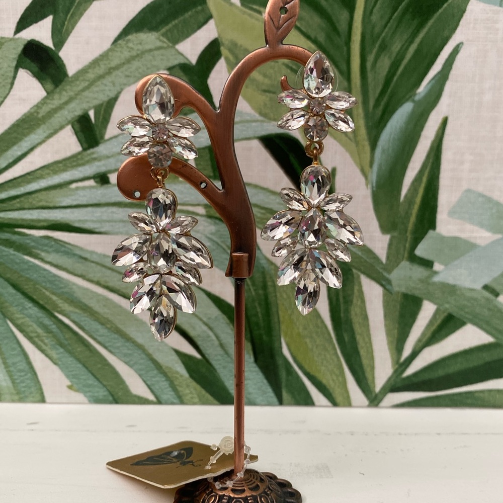 Crystal Dangly Earrings